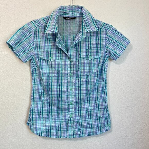 The North Face Tops - The North Face Taggart Shirt Women’s XS Plaid Short Sleeve Hiking